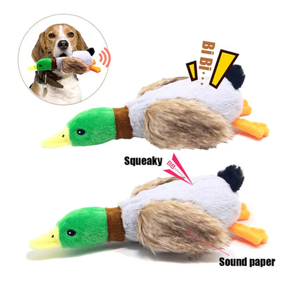 Interactive Plush Duck Squeaky Toy for Small to Medium Dogs - Engaging Chew Accessory for Pets
